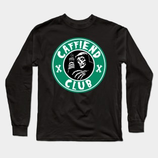 CAFFIEND CLUB ))(( Crimson Ghost Coffee Blend Long Sleeve T-Shirt